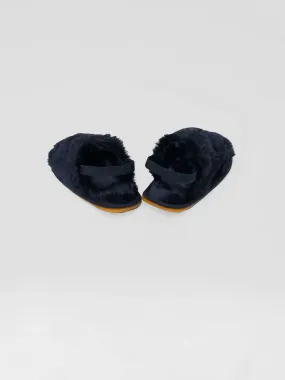 Princess Fur Sandal - Black