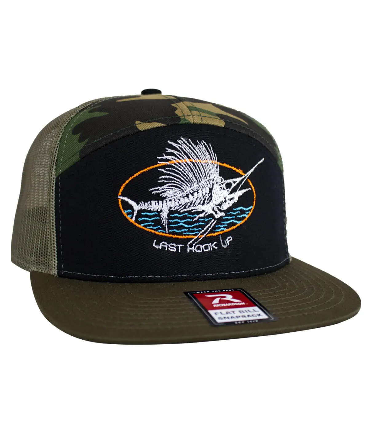 "Last Hook Up" 7 Panel Trucker Snapback Hat For Men And Women