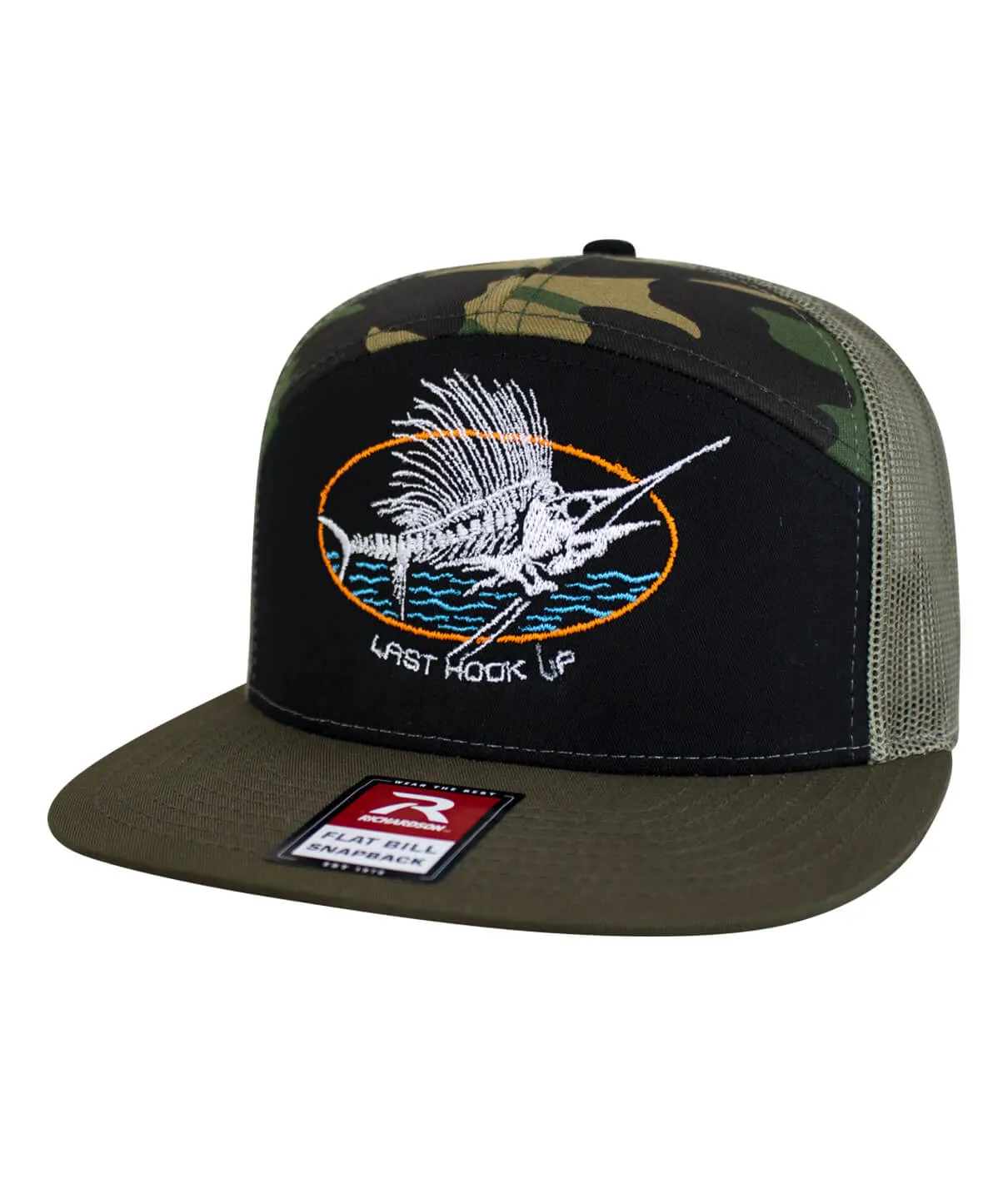 "Last Hook Up" 7 Panel Trucker Snapback Hat For Men And Women