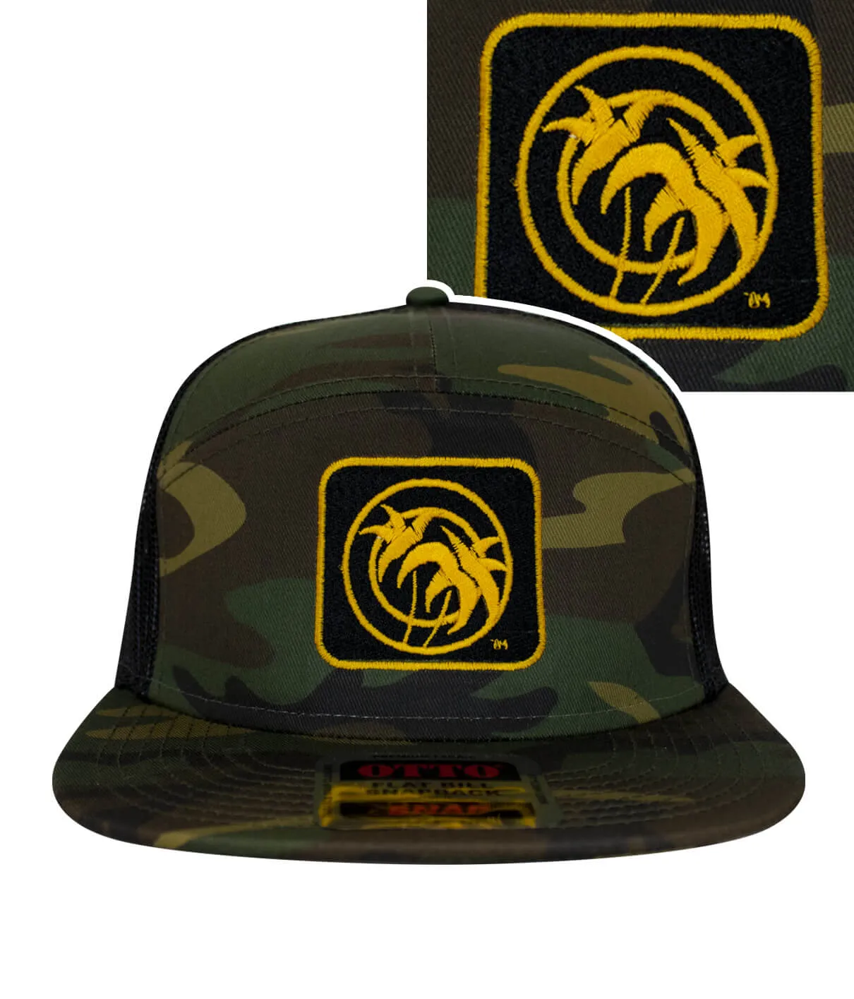 "Palm Box" OTTO Unisex 7 Panel Trucker Hat