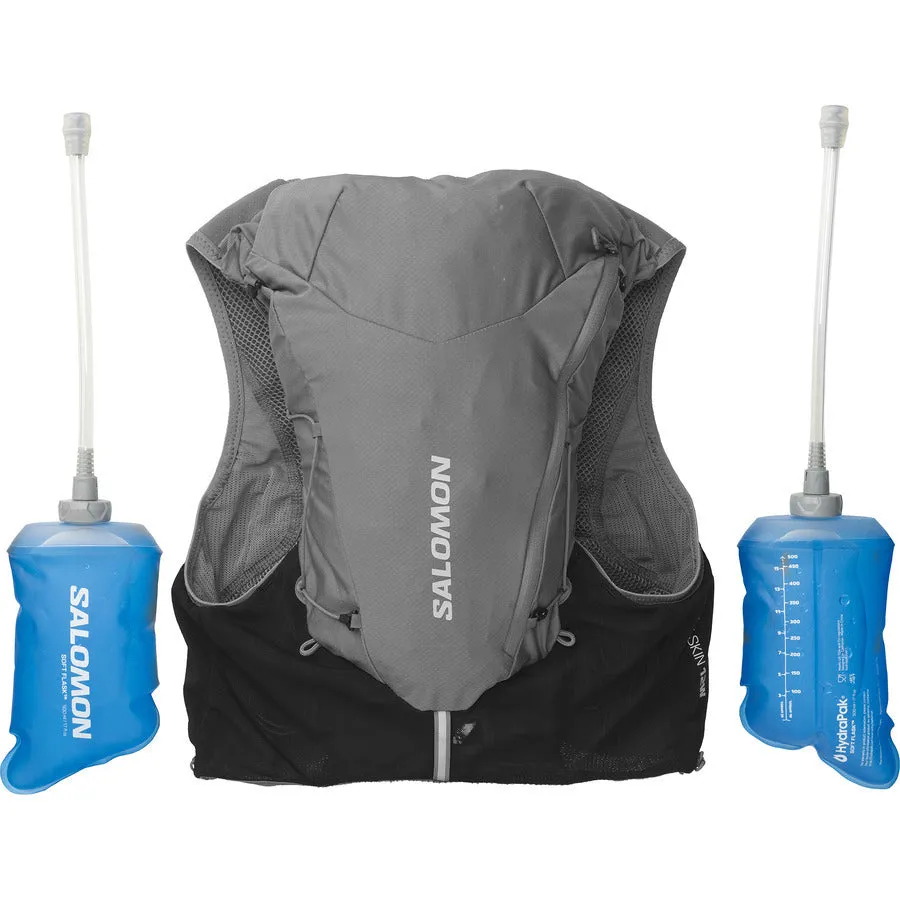 Salomon Adv Skin 12 with flasks | Quiet Shade / Black | Womens