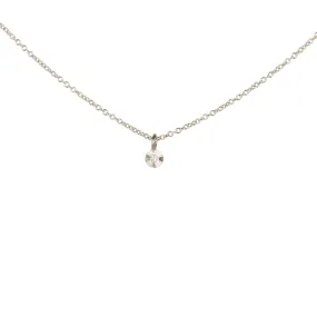Silver and Diamond Rise Necklace