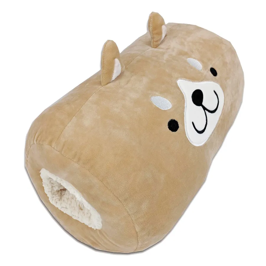 Smiling Dog Face Muff | Milo The Dog Fun Hand Warmer Pillow