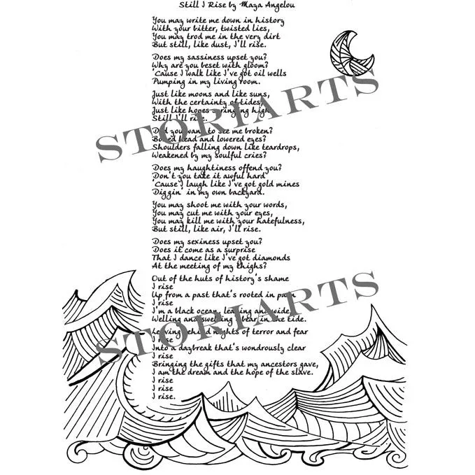 Still I Rise Lightweight Literary Scarf
