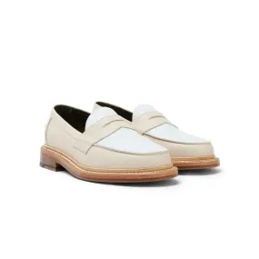 The Ellis Penny Loafer, Bamboo/White