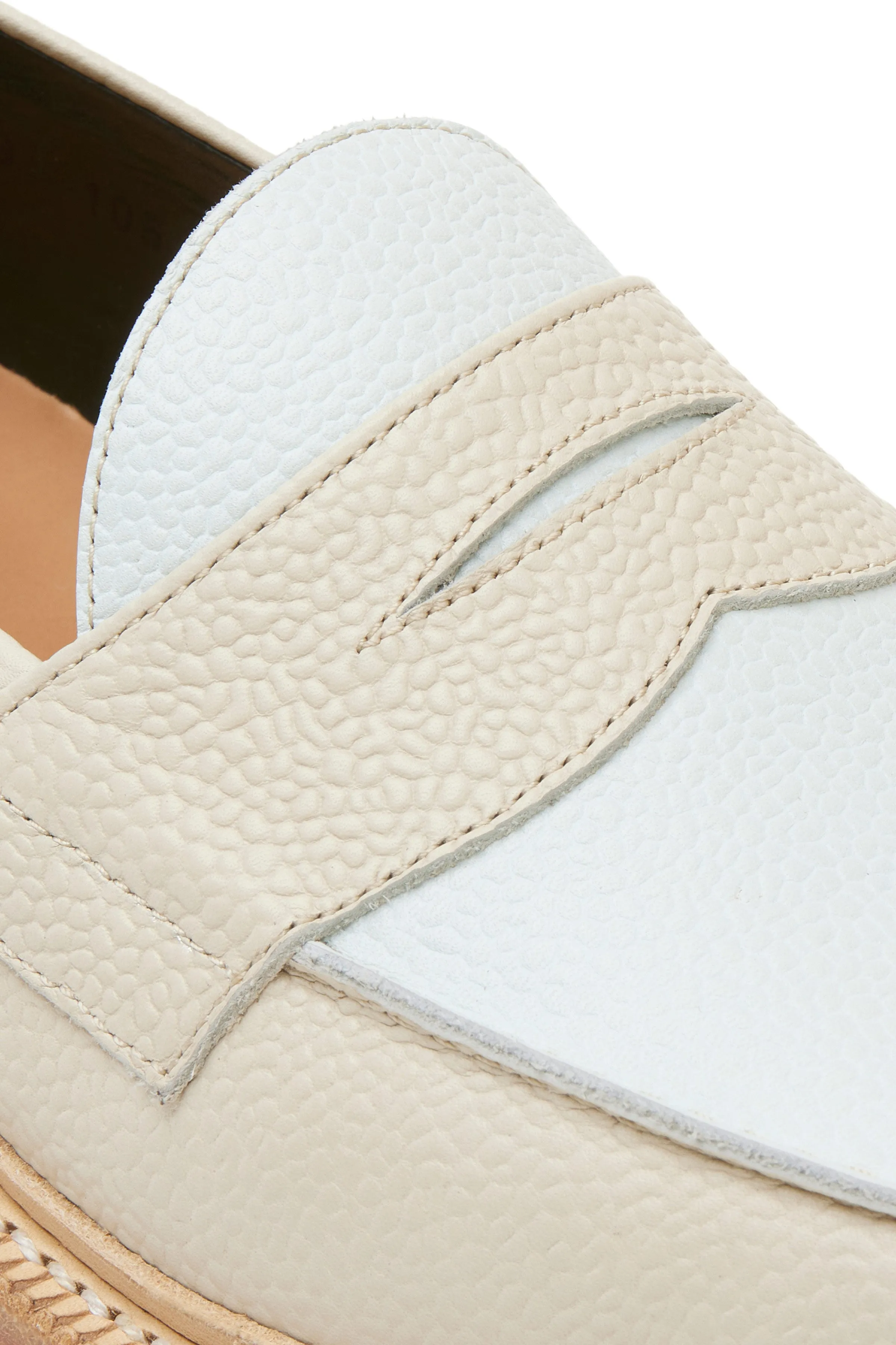 The Ellis Penny Loafer, Bamboo/White