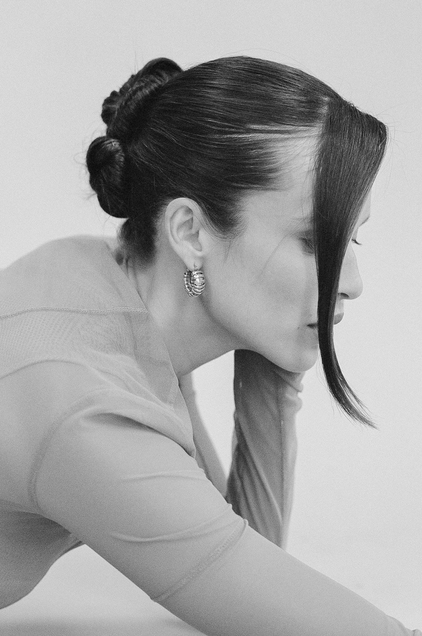Turtle Hoops - Silver