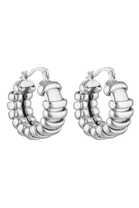 Turtle Hoops - Silver