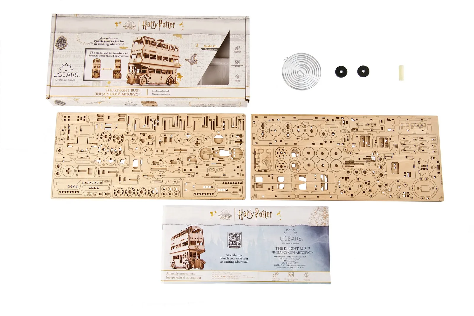 Ugears Harry Potter Series - Knight Bus™ ★Mechanical 3D Puzzle Kit Model Toys Gift Present Birthday Xmas Christmas Kids Adults