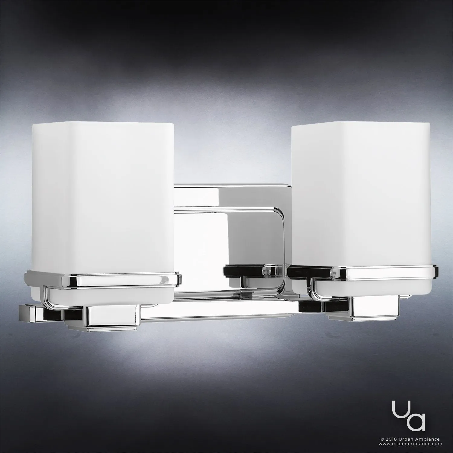 UHP2601 Transitional Bathroom Vanity Light, 6.5"H x 13"W, Polished Chrome Finish, Modena Collection