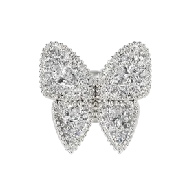 Vivid Clustered Butterfly Stud Earring - Single