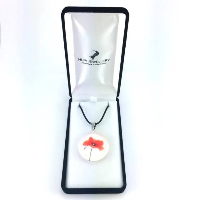 White Poppy Pendant