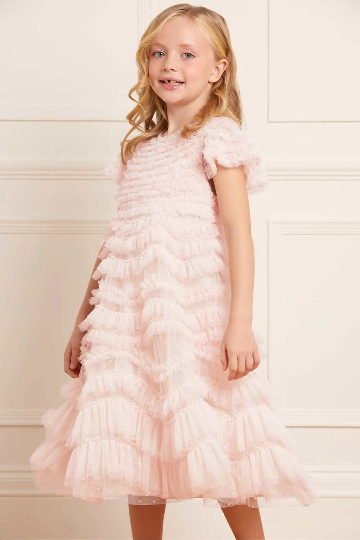 Wild Rose Ruffle Kids Dress