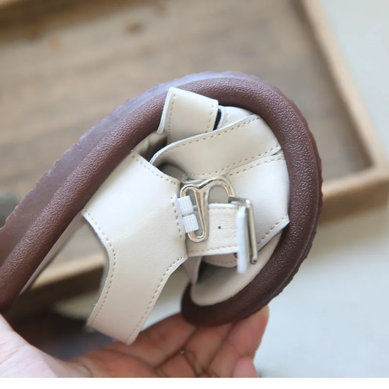 Women Summer Handcraft Plaited Leather Flat Sandals